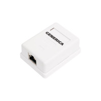 Информационная розетка GENERICA настенная RJ45, кат. 5Е, FTP, 1 порт CS2-1C5EF-12-G