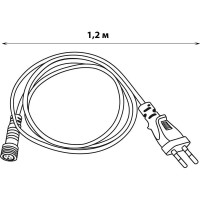 Провод Uniel UCX-PT2/Y90-120 WHITE 1 STICKER для подключения светильника ULY-P9* UL-00003854