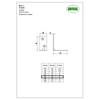 Уголок Amig покрытие цинкование 1-60 Ang
