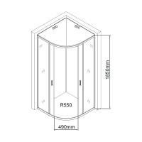 Душевой уголок Aquanet SE-800Q 80x80 00270062