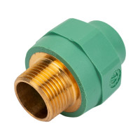 Комбинированная муфта Banninger полипропиленовая, зеленая, 20x3/4 НР 7R11067511