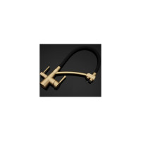 Смеситель для кухни Gappo 35к G4398-1 с выходом для питьевого фильтра, черный, бронза 549472