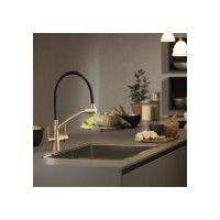 Смеситель для кухни Gappo 35к G4398-1 с выходом для питьевого фильтра, черный, бронза 549472