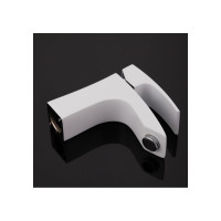 Смеситель для умывальника Gappo 35к G1007-7 литой, п/гайку, белый, хром 543683