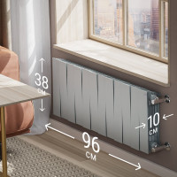 Радиатор Royal Thermo PianoForte 300 /Silver Satin - 12 секц. НС-1346075