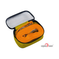 Ленточный трос СЕРВИС КЛЮЧ 5 т. в чехле 2 крюка 73704