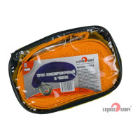 Ленточный трос СЕРВИС КЛЮЧ 5 т. в чехле 2 крюка 73704