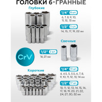 Набор инструментов KingTul 108пр. 1/4 ,1/2 /6гр./4-32мм/ KT-108(2070)