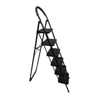 Стремянка с 6-ю широкими ступенями SevenBerg Prima Lux черная 4687202292561