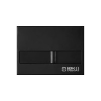 Инсталляция для скрытого монтажа унитаза BERGES NOVUM кнопка L5 Soft Touch черная 549549 040215