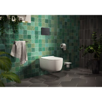 Инсталляция для скрытого монтажа унитаза BERGES NOVUM кнопка L5 Soft Touch черная 549549 040215
