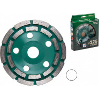 Чашка алмазная шлифовальная двухрядная по бетону 125 мм ВОЛАТ 89040-125