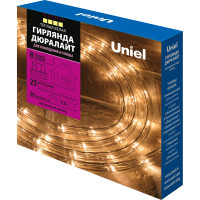 Светодиодная гирлянда Uniel Дюралайт ULD-D50 25M/С08 IP44, WARM WHITE UL-00008575