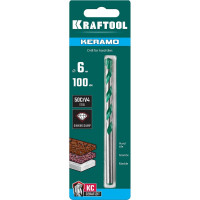 Сверло по керамограниту KRAFTOOL Keramo 6x100 мм 29175-100-6