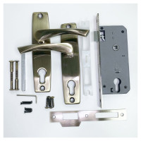 Врезной замок VETTORE 1323 AB в комплекте с ручкой, бронза 20278