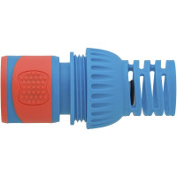 Коннектор для шланга MPF 3/4" с аквастопом, пластик/резина ДС.071279