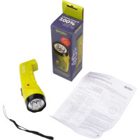Аккумуляторный фонарь ФАZА ручной AccuF2-L04-gn 4LED 2 режима: 100проц./25проц. аккум. 0.4А.ч выдвижная вилка индикатор зарядки зел. 2857859