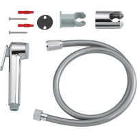 Душевой набор с гигиеническим душем, душевой шланг Grohe Tempesta-F Silverflex 1000 мм 26352000