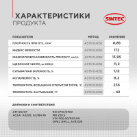 Моторное синтетическое масло Sintec PREMIUM 9000 SAE 5W-40, API SN, ACEA A3/B4, 1 л 801970