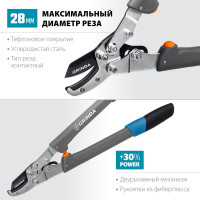 Контактный сучкорез с композитными рукоятками Grinda C-520A 424522