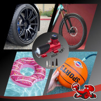 Цифровой компрессор DSV с быстросъёмным воздушным шлангом и LED фонарём, 35 л/мин 233000