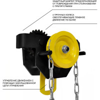 Каретка ручная OCALIFT DOPA 3т 3м тип GCL тележка на двутавр с ручным приводом dr30003