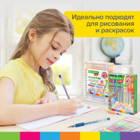Набор гелевых ручек BRAUBERG 30 цветов, линия 0,5 мм, KIDS 143819