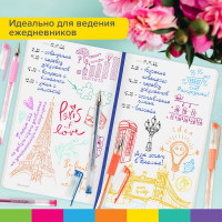 Набор гелевых ручек BRAUBERG 30 цветов, линия 0,5 мм, KIDS 143819