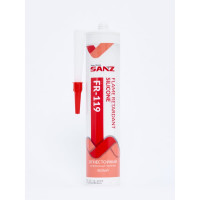 Огнестойкий силиконовый герметик SANZ FR-119 класс EI 180, белый, 280 мл. 119-7448-W