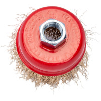 Щетка чашка для УШМ 65 мм, M14, гофрированная проволока Gepard GP0865-65