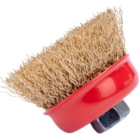 Щетка чашка для УШМ 65 мм, M14, гофрированная проволока Gepard GP0865-65