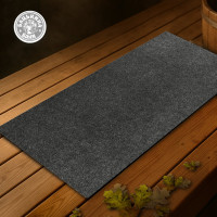 Подстилка ковёр Бацькина Баня Скрутка для бани серый, 145x50 см 11103