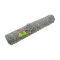 Подстилка ковёр Бацькина Баня Скрутка для бани с вышивкой в ассортименте, серый, 145x50 см 11104