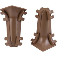 Внутренний угол для плинтуса IDEAL Классик 55 мм, 292 орех миланский К-П55-В-Ф2 292 ОРХ МИЛ