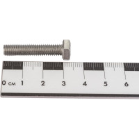 Болт с шестигранной головкой ВИРТУОЗ 6x30 мм, DIN 933, нержавеющая сталь А2, 4 шт. 35824