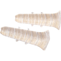 Внутренний угол для плинтуса IDEAL Классик 85 мм, 252 ясень белый К-П85-В-Ф2 252 ЯСН БЕЛ