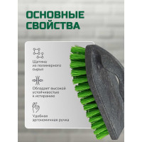 Универсальная щетка утюжок с ручкой In'Loran 15.2х6.5х7.5см, серая, арт. SCH-35GR