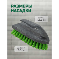 Универсальная щетка утюжок с ручкой In'Loran 15.2х6.5х7.5см, серая, арт. SCH-35GR