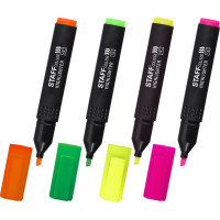Набор текстовыделителей Staff STICK 4 шт, ассорти, линия 1-4 мм 151501