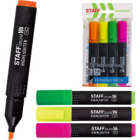 Набор текстовыделителей Staff STICK 4 шт, ассорти, линия 1-4 мм 151501