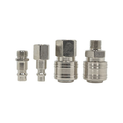 Набор быстроразъемных соединений 1/4'', 4 предмета Forcekraft FK-SE14-4(51562)