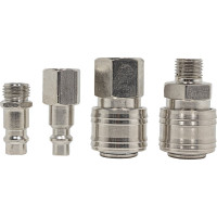 Набор быстроразъемных соединений 1/4'', 4 предмета Forcekraft FK-SE14-4(51562)