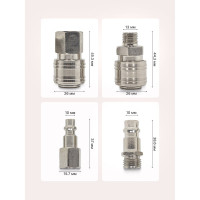 Набор быстроразъемных соединений 1/4'', 4 предмета Forcekraft FK-SE14-4(51562)