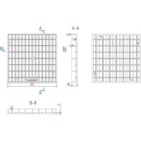 Пластиковая решетка Aquastok 200x200 A15 (31851) 549130