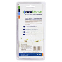 Скребок для чистки стеклокерамики Eurokitchen цвет синий/желтый, с набором запасных лезвий, 1 шт. RS-19BY