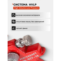 Краскораспылитель с регулятором давления и дополнительной дюзой Forcekraft FK-W-827-14(51348)