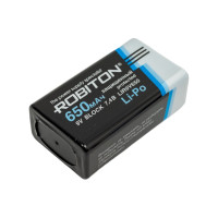 Аккумулятор ROBITON LIR9V650 "Крона" 7.4В 650мАч с защитой 16393