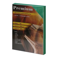 Обложки для переплёта Office Kit А4 кожа зеленые, 100 шт в упаковке CGA400230