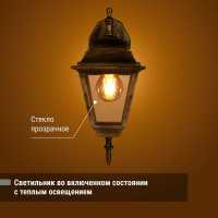 Светильник уличный четырехгранник TDM ELECTRIC, 60Вт, вниз, бронза SQ0330-0032
