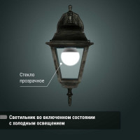 Светильник уличный четырехгранник TDM ELECTRIC, 60Вт, вниз, бронза SQ0330-0032